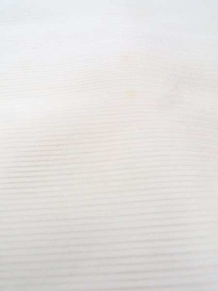 Photo7: N0624T Vintage Japanese Kimono   Off White Cutting cloth  Silk. (Grade D) (7)