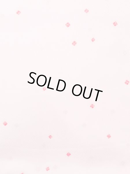 Photo2: N0624X Vintage Japanese Kimono  Pale Pink Cutting cloth Quadrangle Silk. (Grade B) (2)