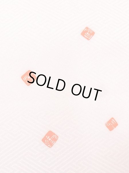 Photo3: N0624X Vintage Japanese Kimono  Pale Pink Cutting cloth Quadrangle Silk. (Grade B) (3)