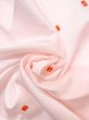Photo10: N0624X Vintage Japanese Kimono  Pale Pink Cutting cloth Quadrangle Silk. (Grade B) (10)