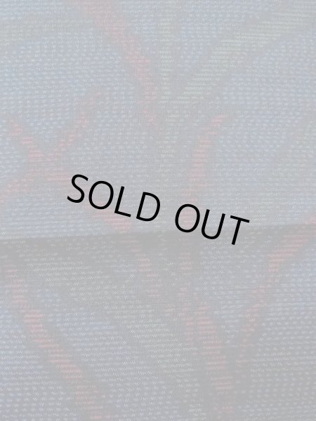 Photo5: N0625B Vintage Japanese Kimono   Indigo Blue Cutting cloth Leaf Silk. (Grade B) (5)