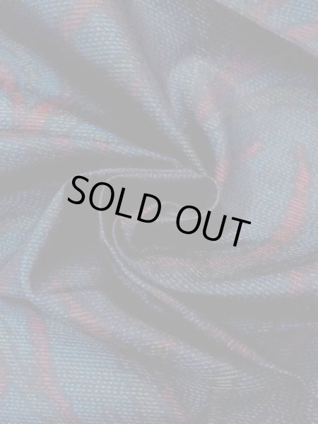 Photo10: N0625B Vintage Japanese Kimono   Indigo Blue Cutting cloth Leaf Silk. (Grade B) (10)