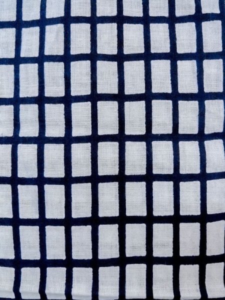 Photo5: N0625C Vintage Japanese Kimono   White Cutting cloth Flower Cotton/hemp (Grade B) (5)