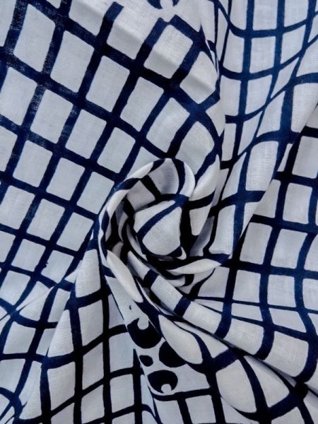 Photo10: N0625C Vintage Japanese Kimono   White Cutting cloth Flower Cotton/hemp (Grade B) (10)