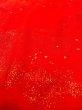Photo9: N0629C Antique Japanese women   Red Kids/Girls / Silk. Cloud   (Grade C) (9)