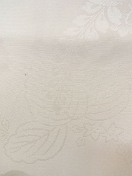 Photo7: N0629H Antique Japanese women   White Kids/Girls / Silk.  W/embroidary half collar.  (Grade C) (7)