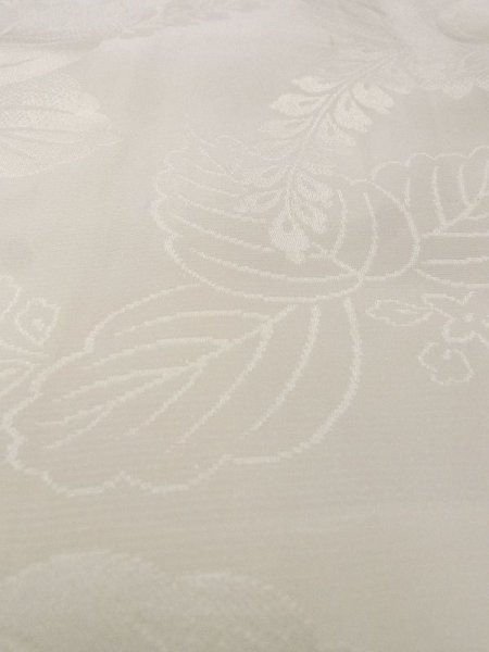 Photo10: N0629H Antique Japanese women   White Kids/Girls / Silk.  W/embroidary half collar.  (Grade C) (10)