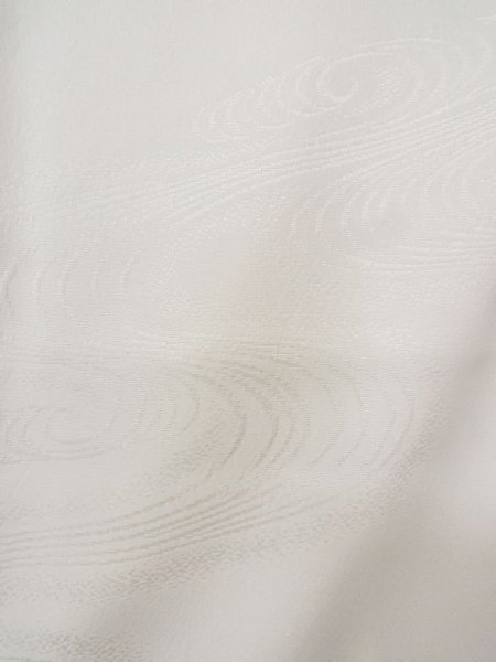 Photo5: N0629I Vintage Japanese women   White JUBAN undergarment / Synthetic.    (Grade C) (5)