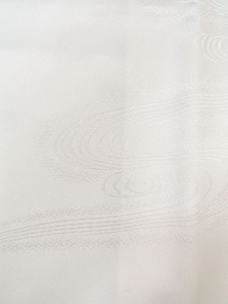 Photo6: N0629I Vintage Japanese women   White JUBAN undergarment / Synthetic.    (Grade C) (6)