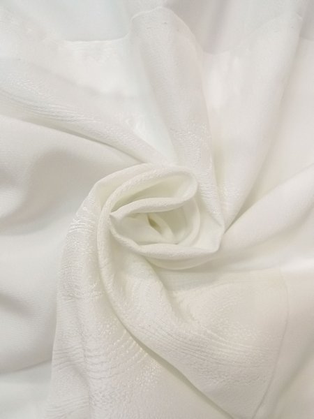 Photo11: N0629I Vintage Japanese women   White JUBAN undergarment / Synthetic.    (Grade C) (11)