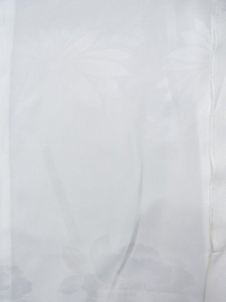 Photo3: N0629L Vintage Japanese women   White JUBAN undergarment / Synthetic.    (Grade B) (3)