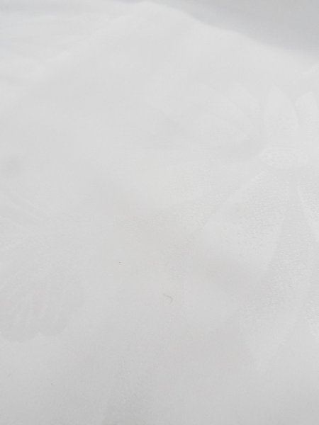 Photo9: N0629L Vintage Japanese women   White JUBAN undergarment / Synthetic.    (Grade B) (9)