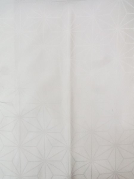 Photo3: N0629M Vintage Japanese women   White JUBAN undergarment / Synthetic.    (Grade B) (3)