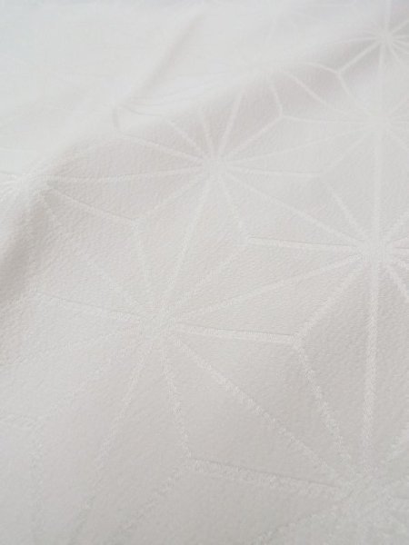 Photo8: N0629M Vintage Japanese women   White JUBAN undergarment / Synthetic.    (Grade B) (8)