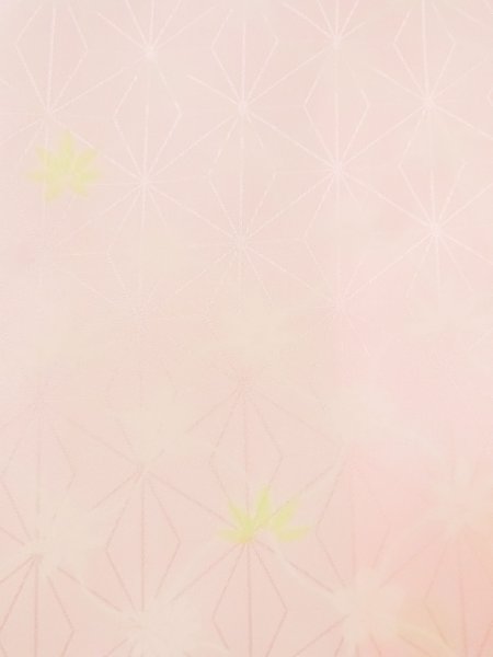 Photo6: N0629N Vintage Japanese women  Pale Pink JUBAN undergarment / Synthetic. Flower,   (Grade C) (6)