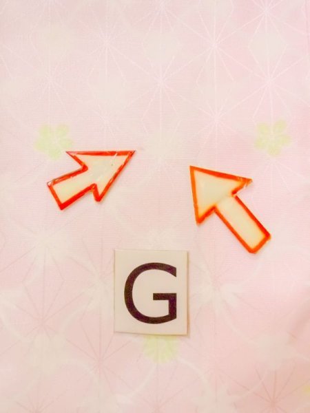 Photo20: N0629N Vintage Japanese women  Pale Pink JUBAN undergarment / Synthetic. Flower,   (Grade C) (20)