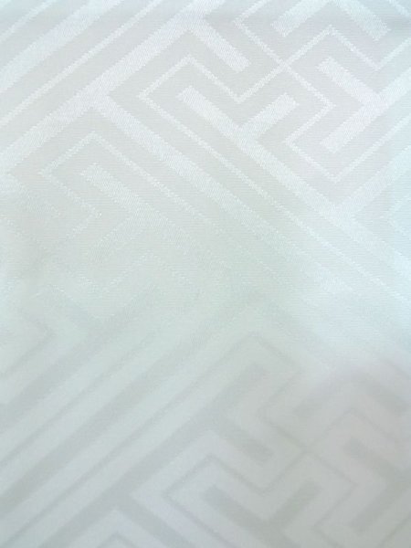 Photo6: N0629O Vintage Japanese women  Pale Light Blue JUBAN undergarment / Synthetic.    (Grade B) (6)