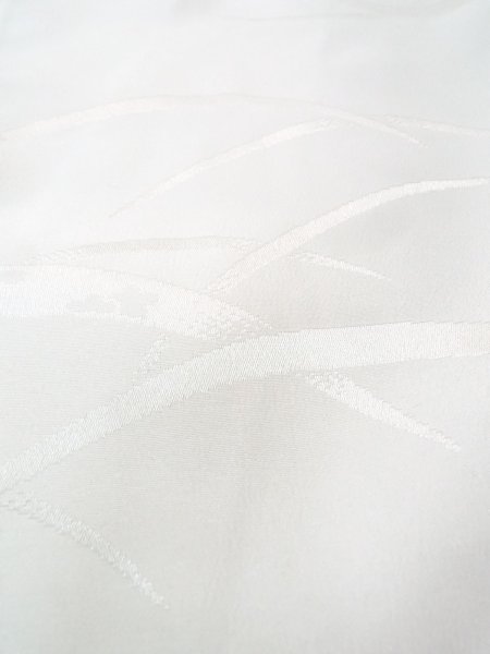 Photo8: N0629X Vintage Japanese women   White JUBAN undergarment / Synthetic.    (Grade B) (8)