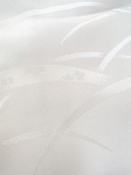 Photo10: N0629X Vintage Japanese women   White JUBAN undergarment / Synthetic.    (Grade B) (10)