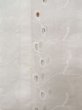 Photo6: N0630A Vintage Japanese women   Ivory JUBAN undergarment / Cotton. Flower,   (Grade B) (6)