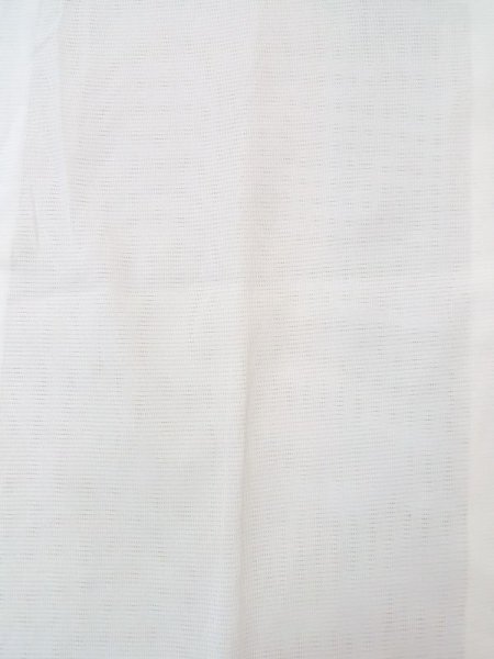 Photo4: N0630D Vintage Japanese women   White JUBAN undergarment / Synthetic.    (Grade B) (4)