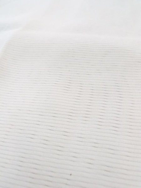 Photo10: N0630D Vintage Japanese women   White JUBAN undergarment / Synthetic.    (Grade B) (10)