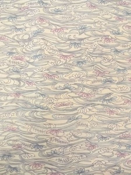 Photo4: N0717A Vintage Japanese women   Ivory HAORI short jacket / Silk. Chrysanthemum,   (Grade B) (4)