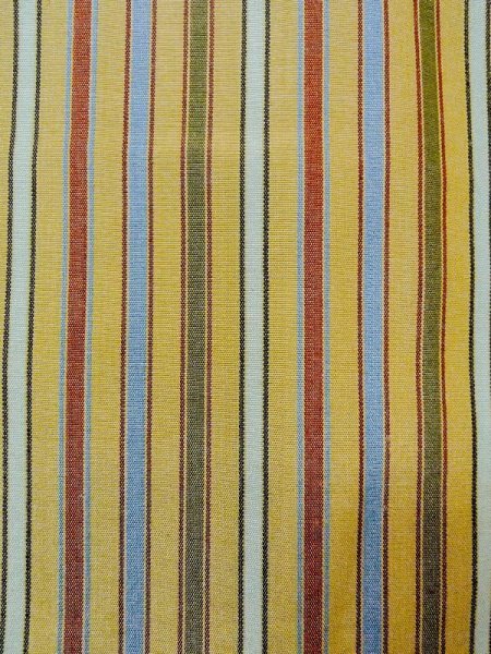 Photo6: N0717B Vintage Japanese women   Beige HAORI short jacket / Silk. Stripes   (Grade C) (6)