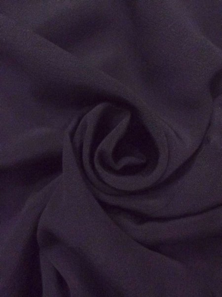 Photo9: N0717L Vintage Japanese women   Black MONTSUKI crests / Silk.    (Grade B) (9)