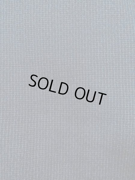 Photo5: N0717W Vintage Japanese  Bluish Black Men's Kimono / Silk. Plaid Checks   (Grade D) (5)