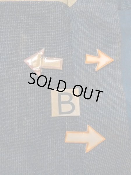 Photo15: N0717W Vintage Japanese  Bluish Black Men's Kimono / Silk. Plaid Checks   (Grade D) (15)