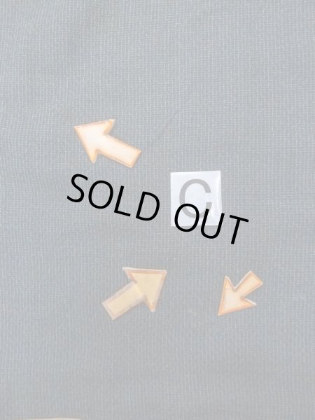 Photo16: N0717W Vintage Japanese  Bluish Black Men's Kimono / Silk. Plaid Checks   (Grade D) (16)