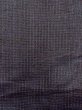 Photo5: Mint N0717Y Vintage Japanese   Black Men's Kimono / Silk. Plaid Checks   (Grade A) (5)