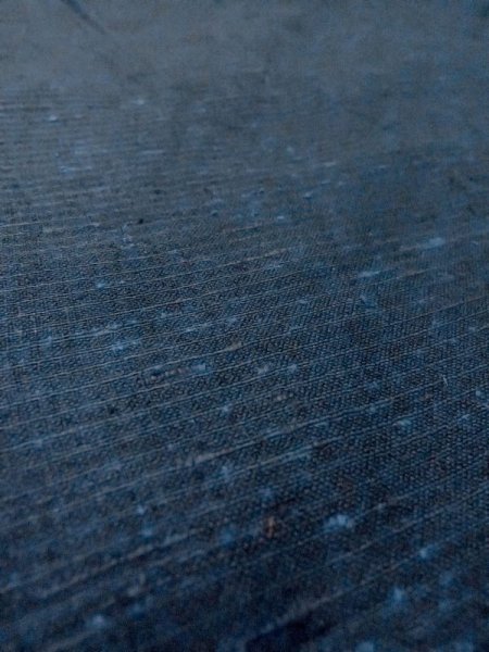 Photo10: N0717Z Vintage Japanese  Bluish Black Men's Kimono / Silk. Stripes   (Grade B) (10)