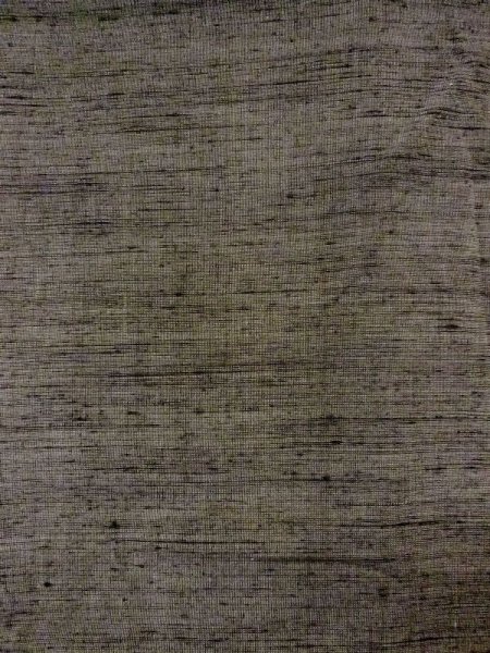 Photo3: N0718A Vintage Japanese   Gray Men's Kimono / Silk. Stripes   (Grade C) (3)