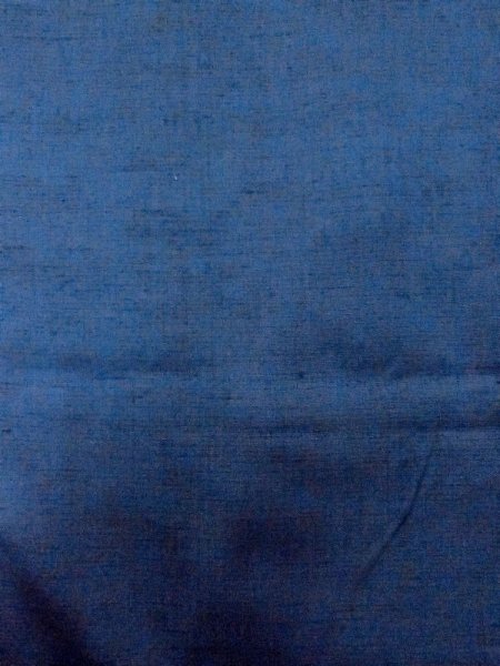 Photo4: N0718B Vintage Japanese  Dark Blue Men's Kimono / Silk. Stripes   (Grade B) (4)