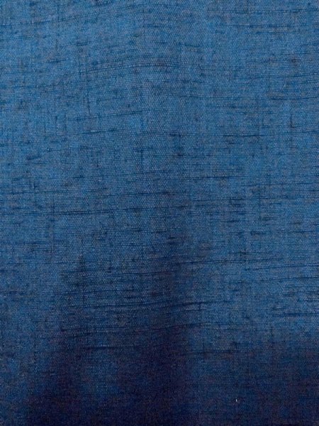 Photo5: N0718B Vintage Japanese  Dark Blue Men's Kimono / Silk. Stripes   (Grade B) (5)