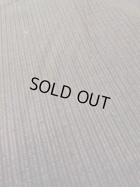 Photo10: N0718C Vintage Japanese   Brown Men's Kimono / Silk. Stripes   (Grade B) (10)