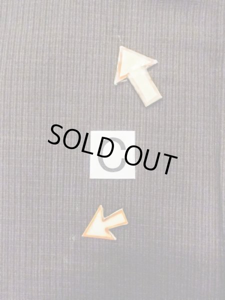 Photo16: N0718C Vintage Japanese   Brown Men's Kimono / Silk. Stripes   (Grade B) (16)