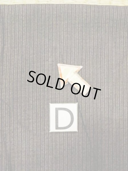 Photo17: N0718C Vintage Japanese   Brown Men's Kimono / Silk. Stripes   (Grade B) (17)