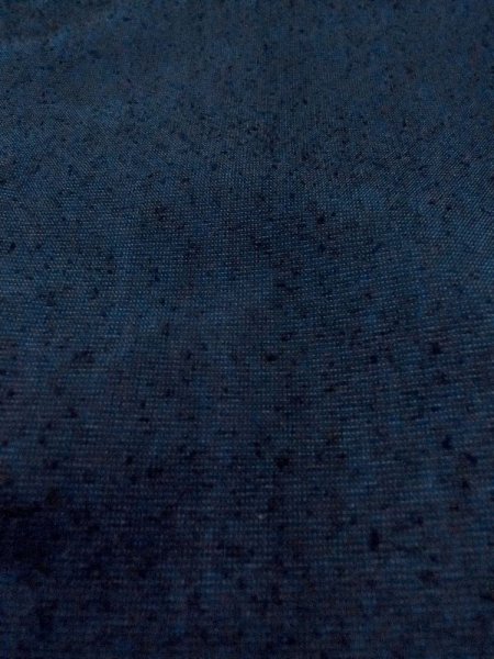 Photo9: N0718E Vintage Japanese   Indigo Blue Men's Kimono / Silk.    (Grade A) (9)