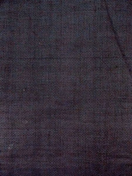 Photo3: N0718F Vintage Japanese   Black Men's Kimono / Silk. Cross   (Grade B) (3)