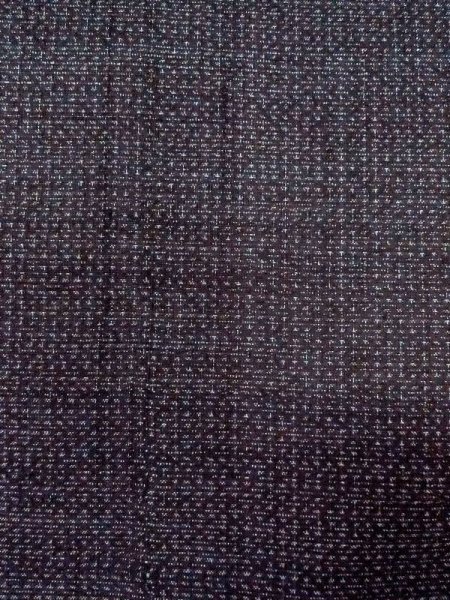 Photo5: N0718F Vintage Japanese   Black Men's Kimono / Silk. Cross   (Grade B) (5)