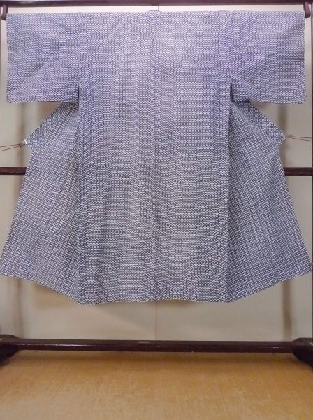 Photo1: N0731B Vintage Japanese kimono   Indigo Blue Men's Yukata for Men / Cotton. Quadrangle,   (Grade C) (1)