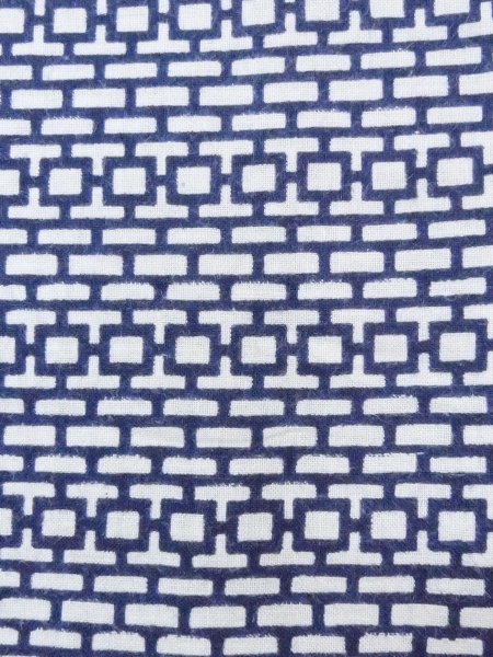 Photo7: N0731B Vintage Japanese kimono   Indigo Blue Men's Yukata for Men / Cotton. Quadrangle,   (Grade C) (7)