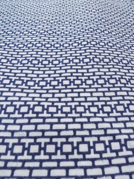 Photo9: N0731B Vintage Japanese kimono   Indigo Blue Men's Yukata for Men / Cotton. Quadrangle,   (Grade C) (9)