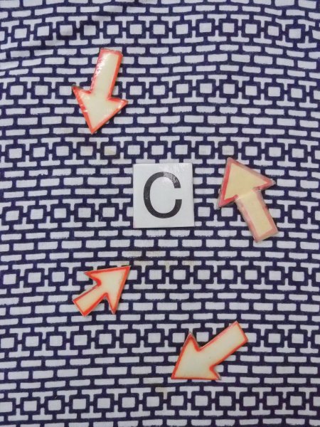 Photo16: N0731B Vintage Japanese kimono   Indigo Blue Men's Yukata for Men / Cotton. Quadrangle,   (Grade C) (16)