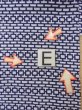 Photo18: N0731B Vintage Japanese kimono   Indigo Blue Men's Yukata for Men / Cotton. Quadrangle,   (Grade C) (18)