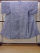 Photo1: N0731C Vintage Japanese kimono   Gray Men's Yukata for Men / Cotton. Lozenges,   (Grade C) (1)