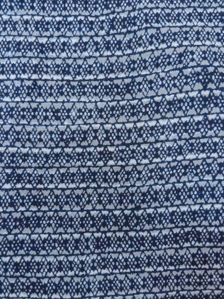 Photo5: N0731C Vintage Japanese kimono   Gray Men's Yukata for Men / Cotton. Lozenges,   (Grade C) (5)